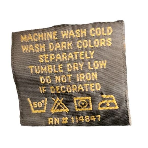 Vintage Y2K Tunic Top Shirt Womens Size L Black Sharkbite Hem - Picture 4 of 5